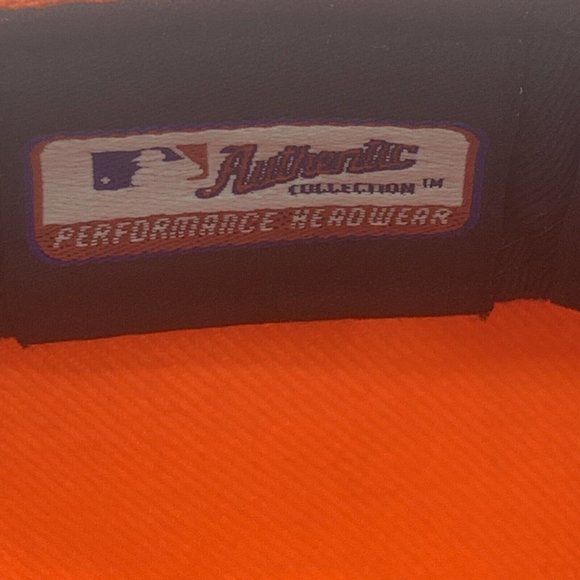 Adult New Era 59Fifty Fitted Hat Baltimore Orioles Size 6 5/8 Bright Orange - Picture 10 of 12